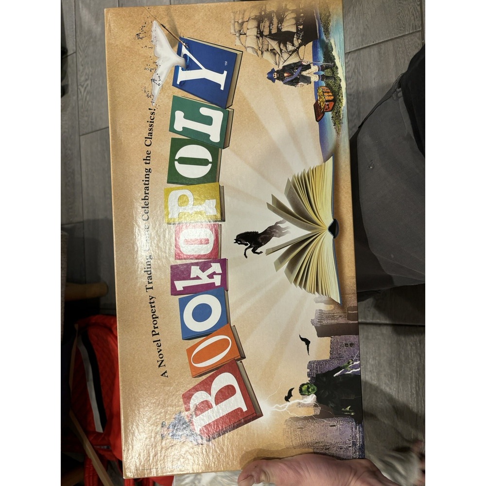Bookopoly Board Game A Novel Property Trading Game New Sealed